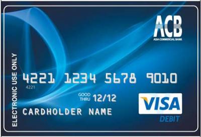 thẻ visa acb