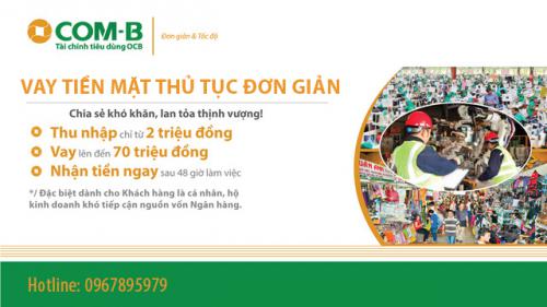 Vay tiền mặt thủ tục đơn giản