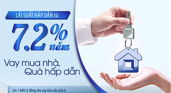 Vay mua nhà tại BIDV chỉ 7,2%/năm